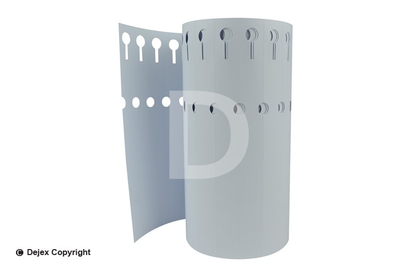 16cm WHITE LOOP LOCK LABELS