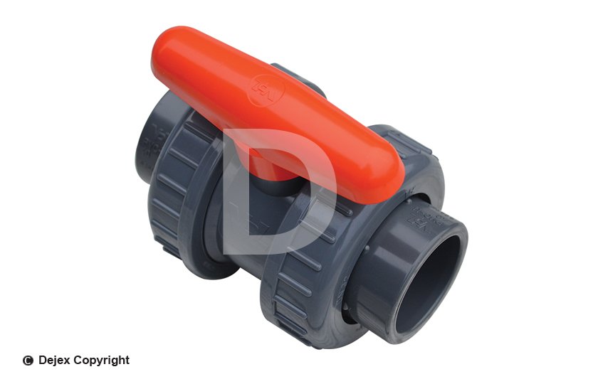 75mm PVC DOUBLE UNION VALVE