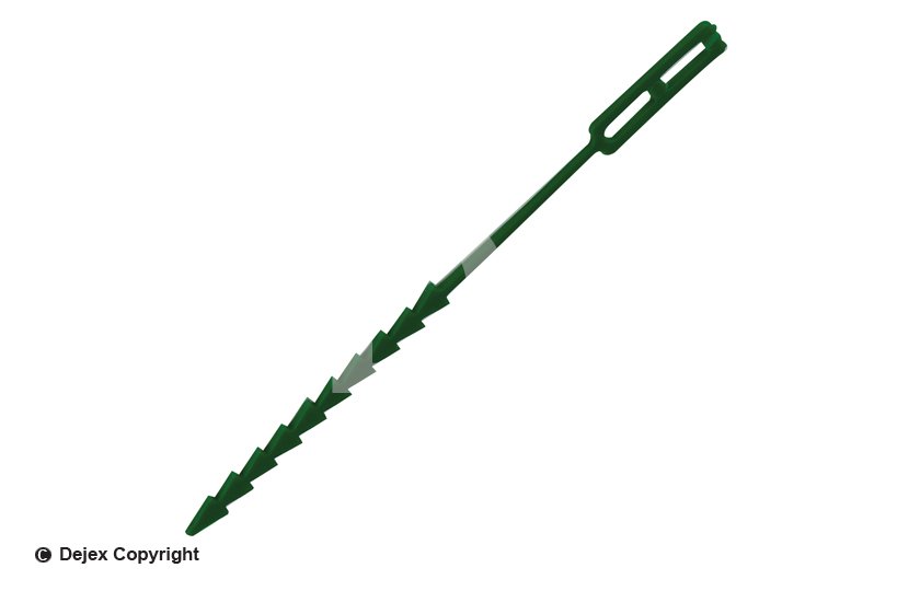 5" GREEN ADJUSTABLE SHRUB TIE